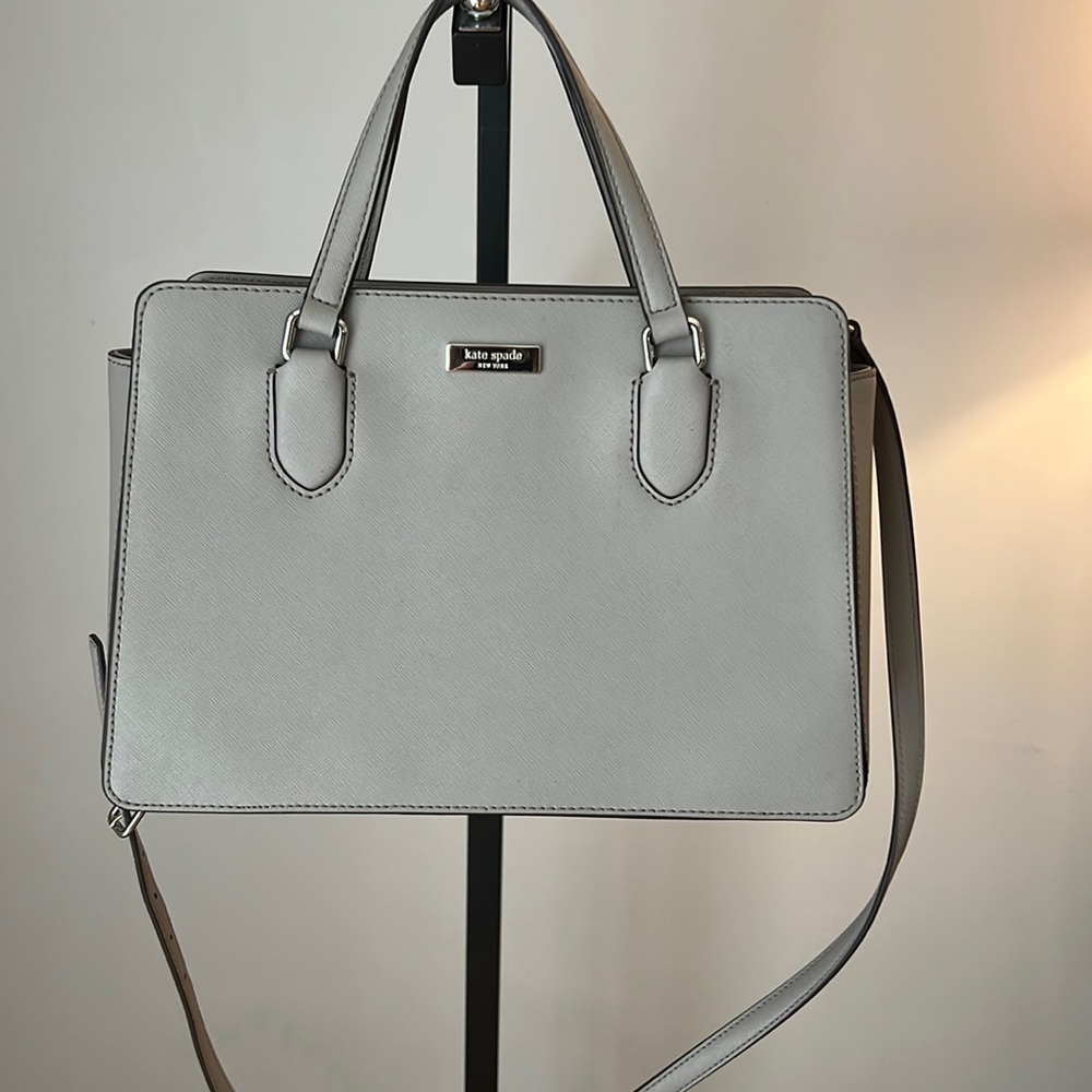 Grey Kate Spade Laurel Way Reece Satchel Crossbody